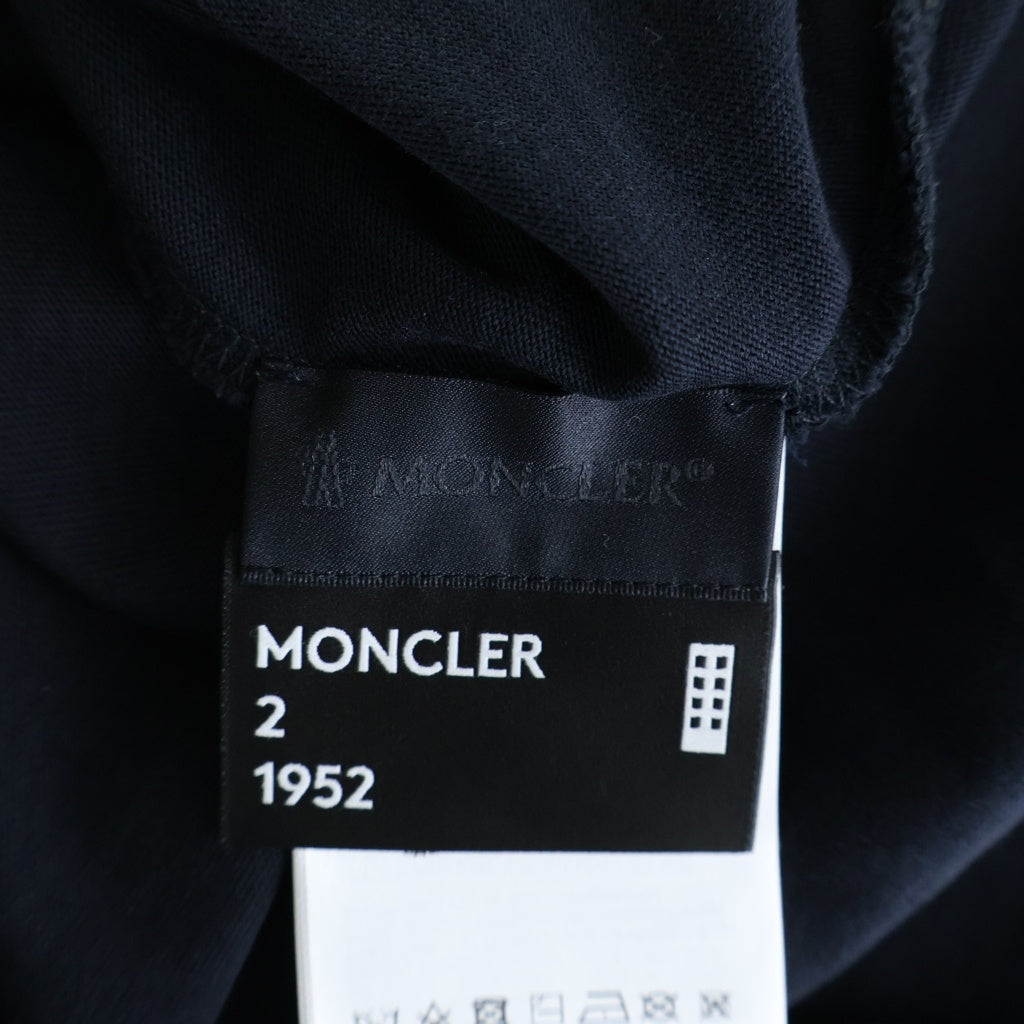 MONCLER(モンクレール) 1952刺繍ロゴ Tシャツ カットソー ブラック