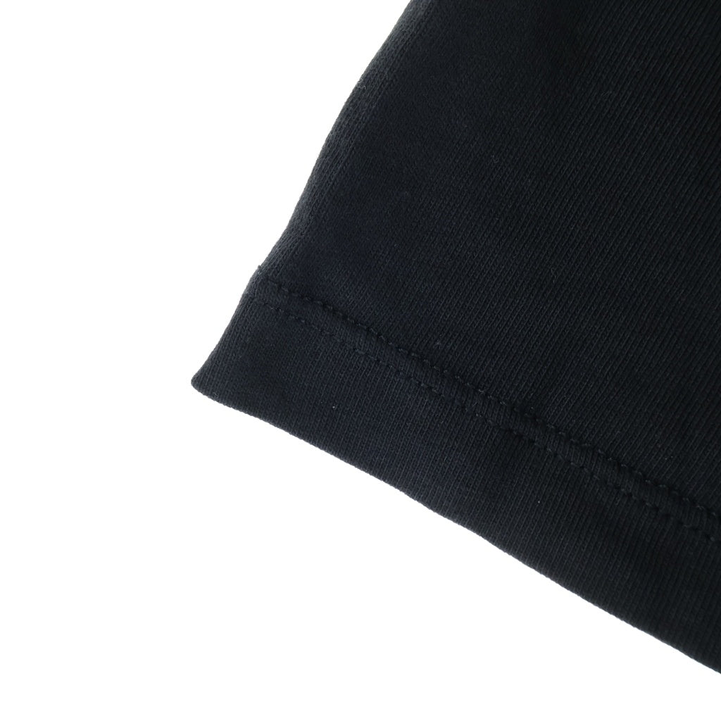 MONCLER(モンクレール) ロゴ刺繍半袖Tシャツ クルーネック カットソー ブラック F10928C71110 8390T