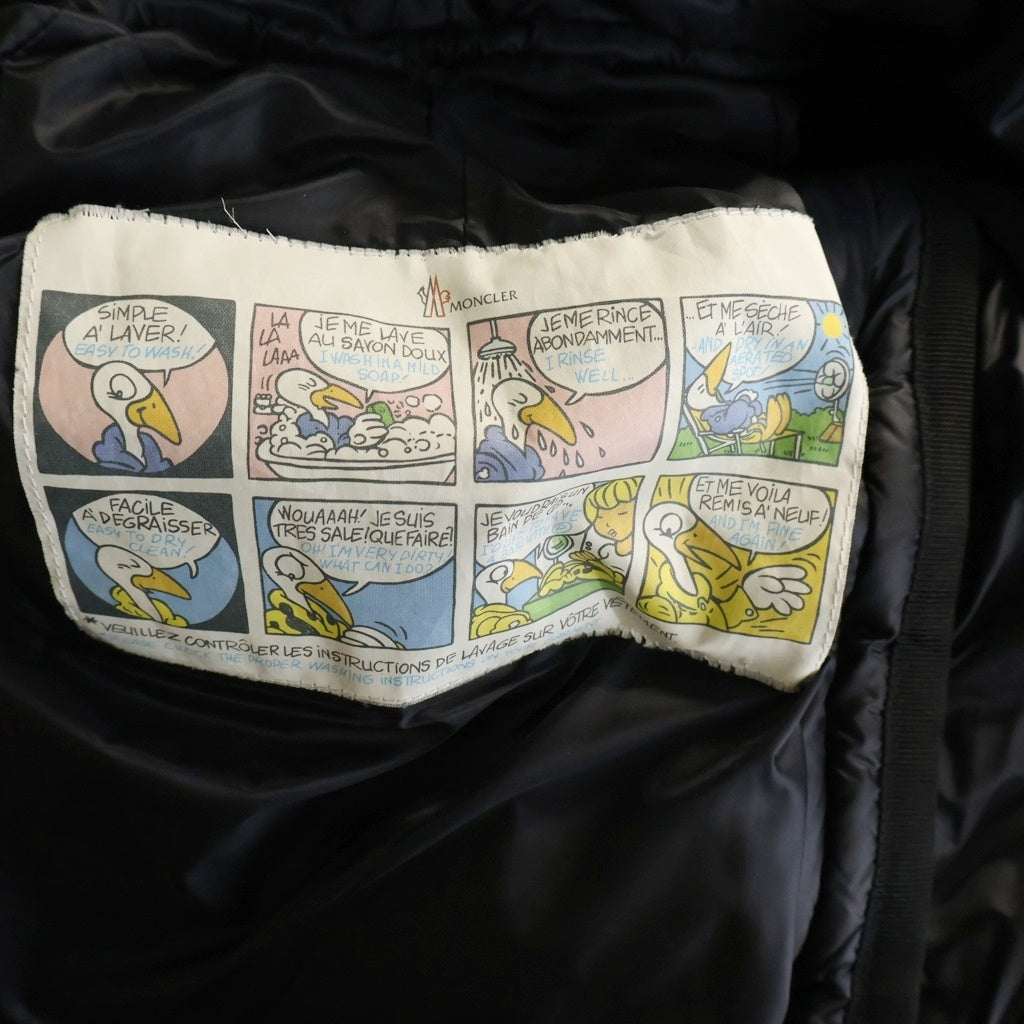 MONCLER(モンクレール) HERMINE エルミンヌ ロングダウンコート ブラック レディース #3 420934933905