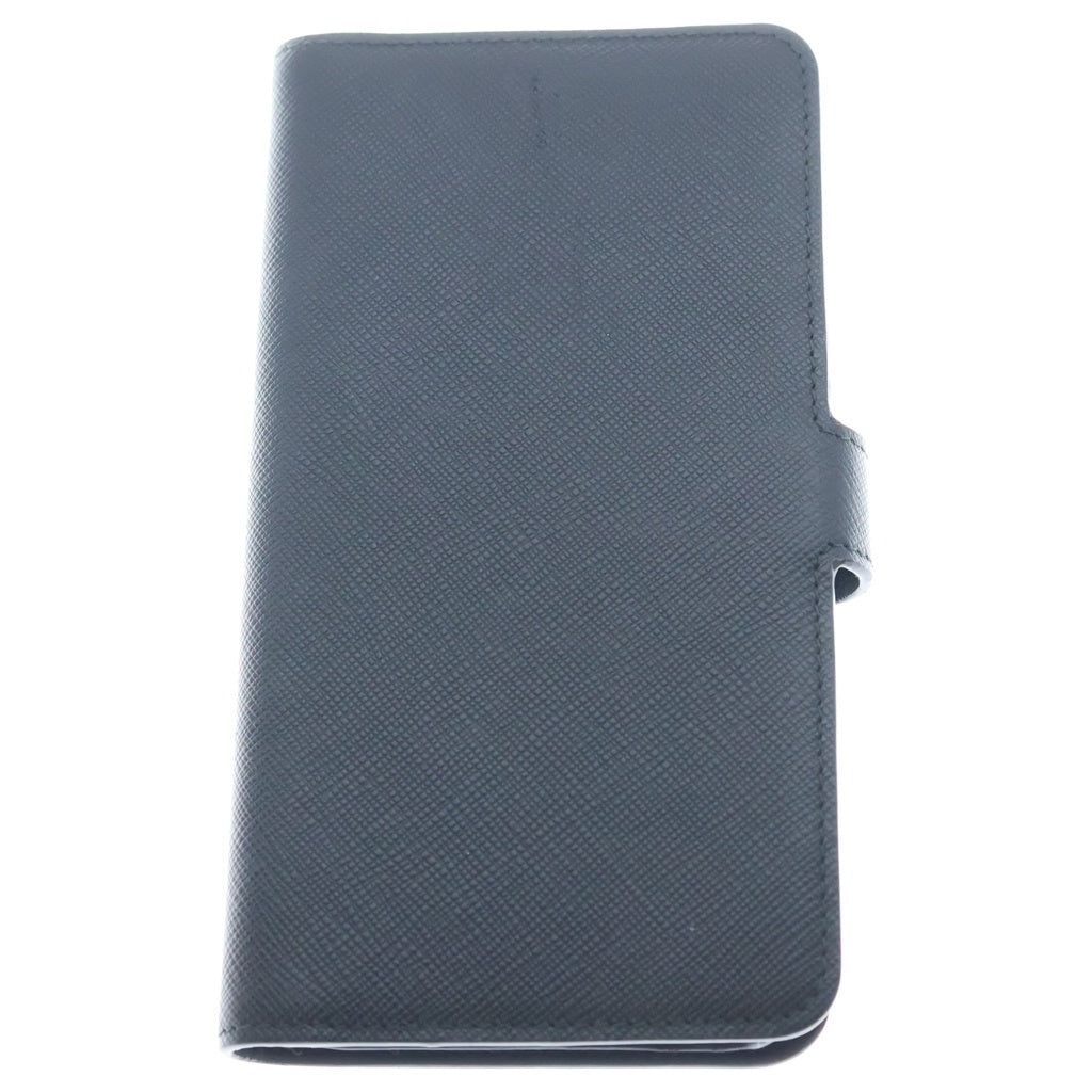 PRADA(プラダ) IPhone8plus ケース 7plusケース 手帳型 サフィアーノ レザー ブラック 2ZH038 レディース
