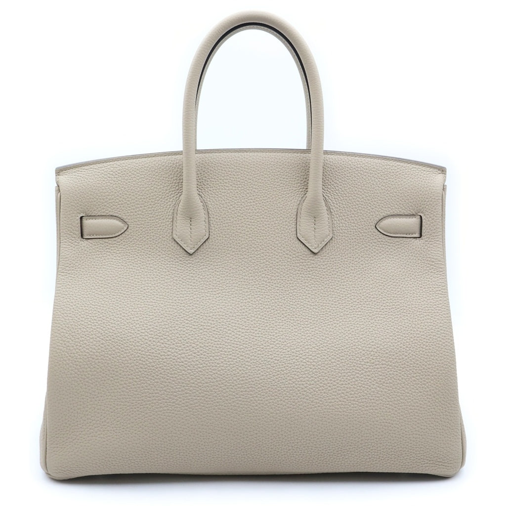 HERMES(エルメス) バーキン 35 ハンドバッグ トートバッグ シルバー金具 C刻印 トゴ トゥルティエールグレー レディース