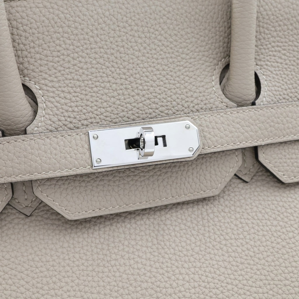 HERMES(エルメス) バーキン 35 ハンドバッグ トートバッグ シルバー金具 C刻印 トゴ トゥルティエールグレー レディース