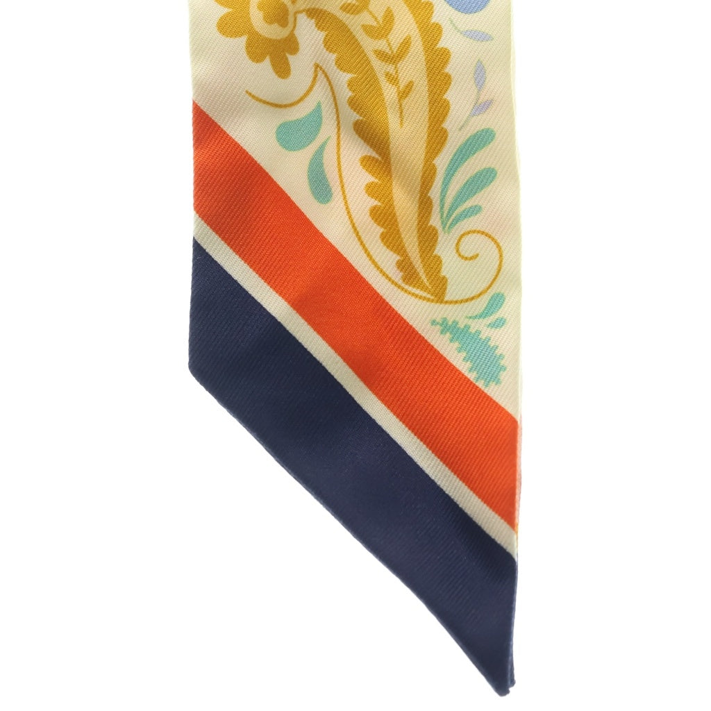 HERMES(エルメス) ツイリー GUEPARDS BANDANA チーター スカーフ シルク グリペール/ルージュアッシュ/マルチカラー レディース