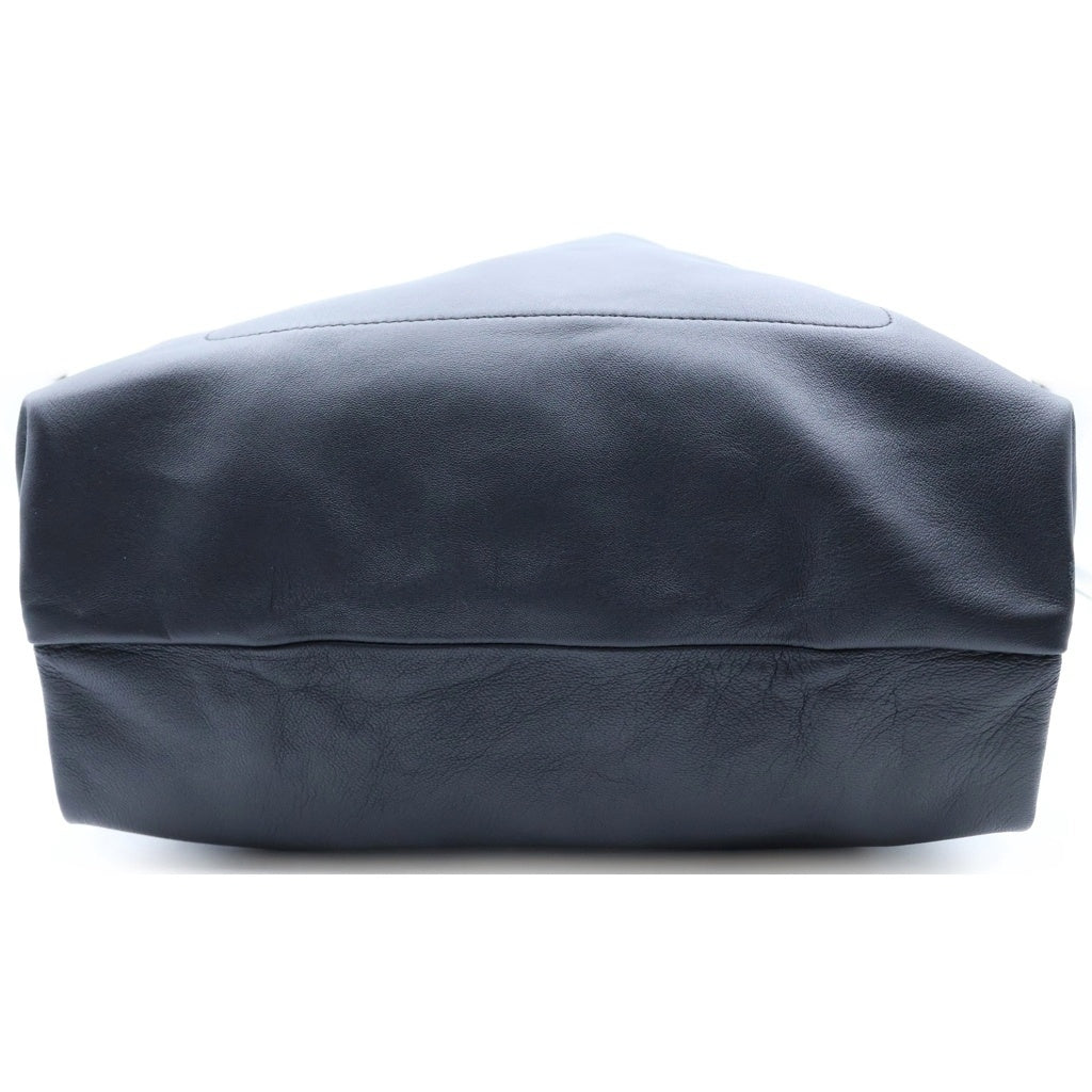 Maison Margiela(メゾンマルジェラ) ショッピングバッグ レザー トートバッグ ブラック S55WC0130 レディース