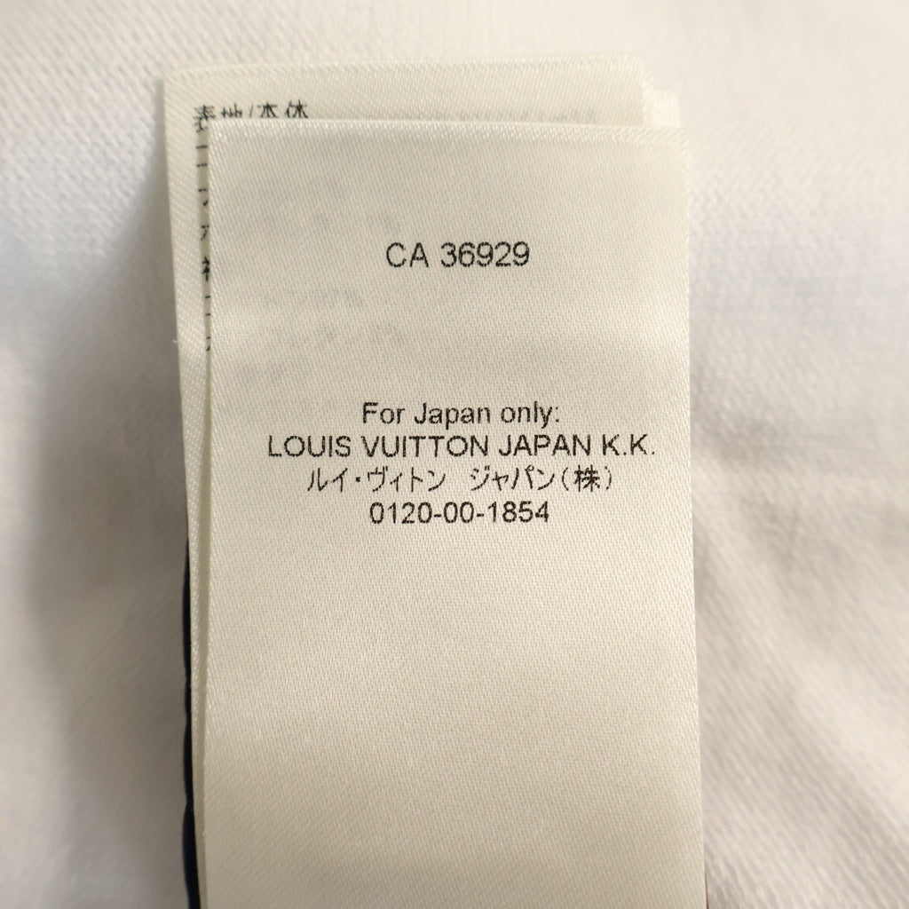 LOUIS VUITTON(ルイヴィトン) エンブロイダードショートスリーブ パールボタン 半袖 ニットポロシャツ ホワイト コットン M242MM F77 HRN14W レディース