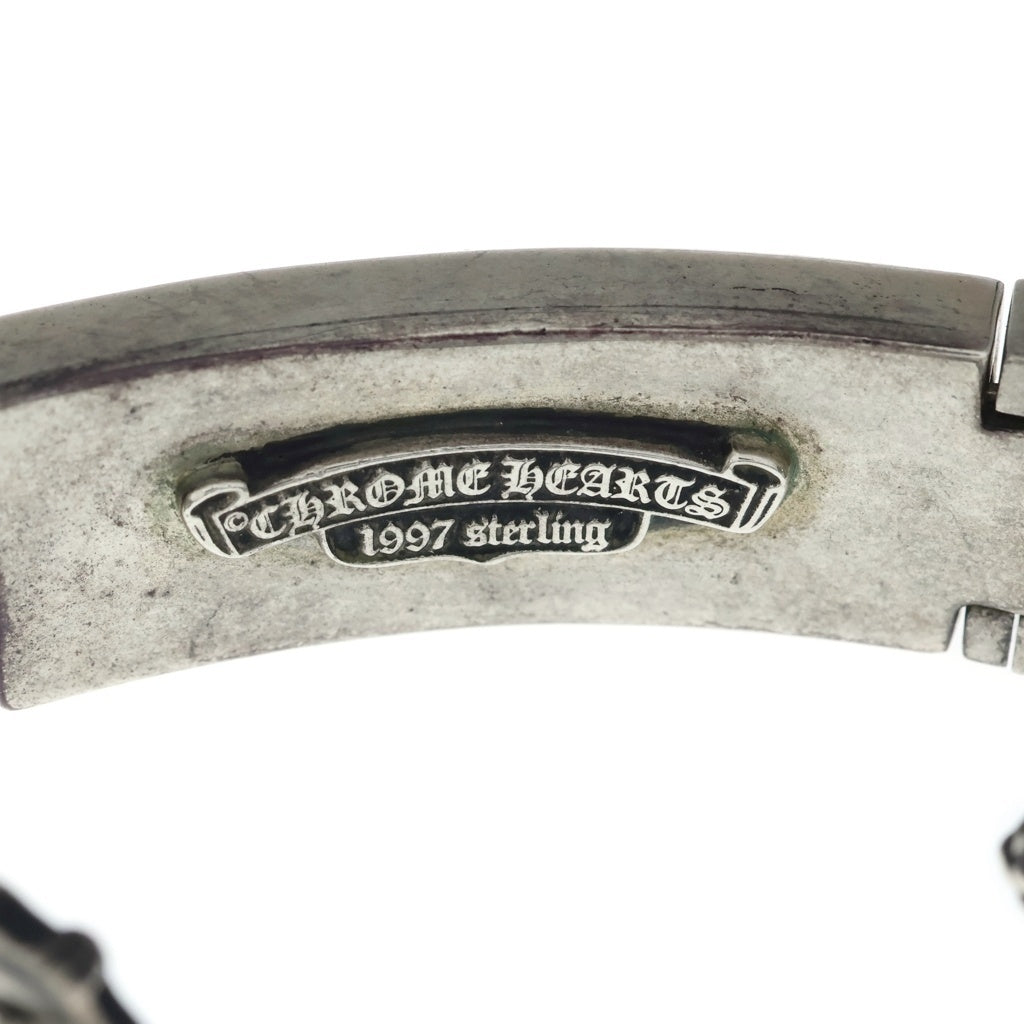 CHROME HEARTS(クロムハーツ) ID FLORAL CRS フローラルクロスIDファンシーリンク ブレスレット 11LINK シルバー BCA166
