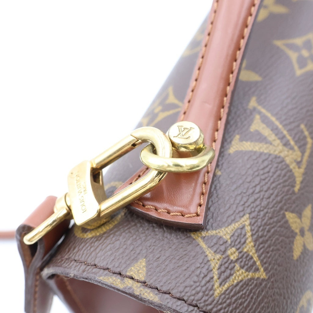LOUIS VUITTON(ルイヴィトン) モノグラム モンソー28 ショルダーバッグ ブラウン PVCレザー M51185 ゴールド金具 レディース