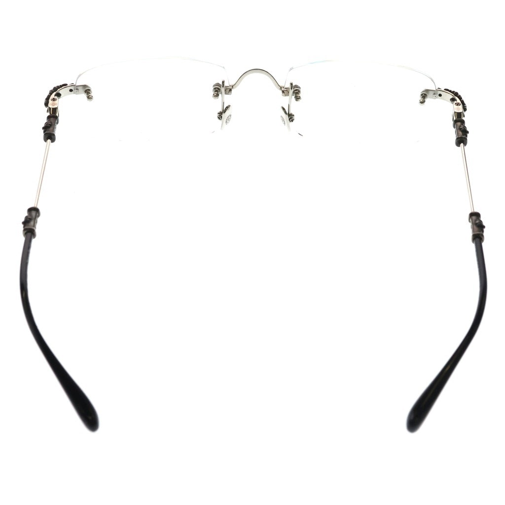 CHROME HEARTS(クロムハーツ) PILLS 3 アイウェア シルバー×ブラック SV925 55□20-144