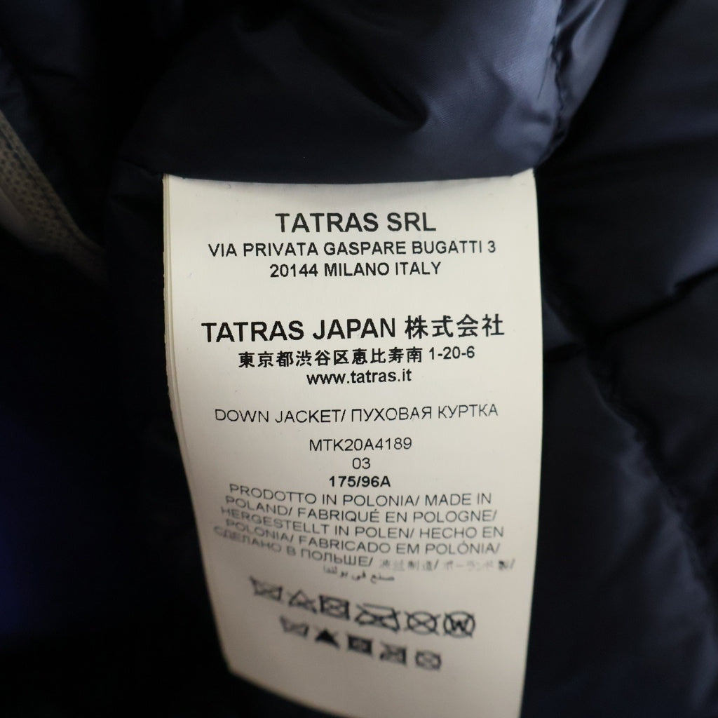 TATRAS(タトラス) 20AW TAGO DOWN FISHTAIL COAT タゴ ダウン フィッシュテールコート ジャケット ブルー MTK20A4189