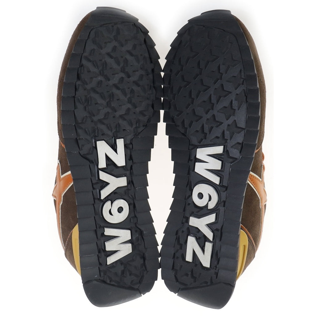 W6YZ JUST SAY WIZZ(ウィズジャストセイウィズ) スエードレザー ローカットシューズ スニーカー ブラウン US8.5/26cm