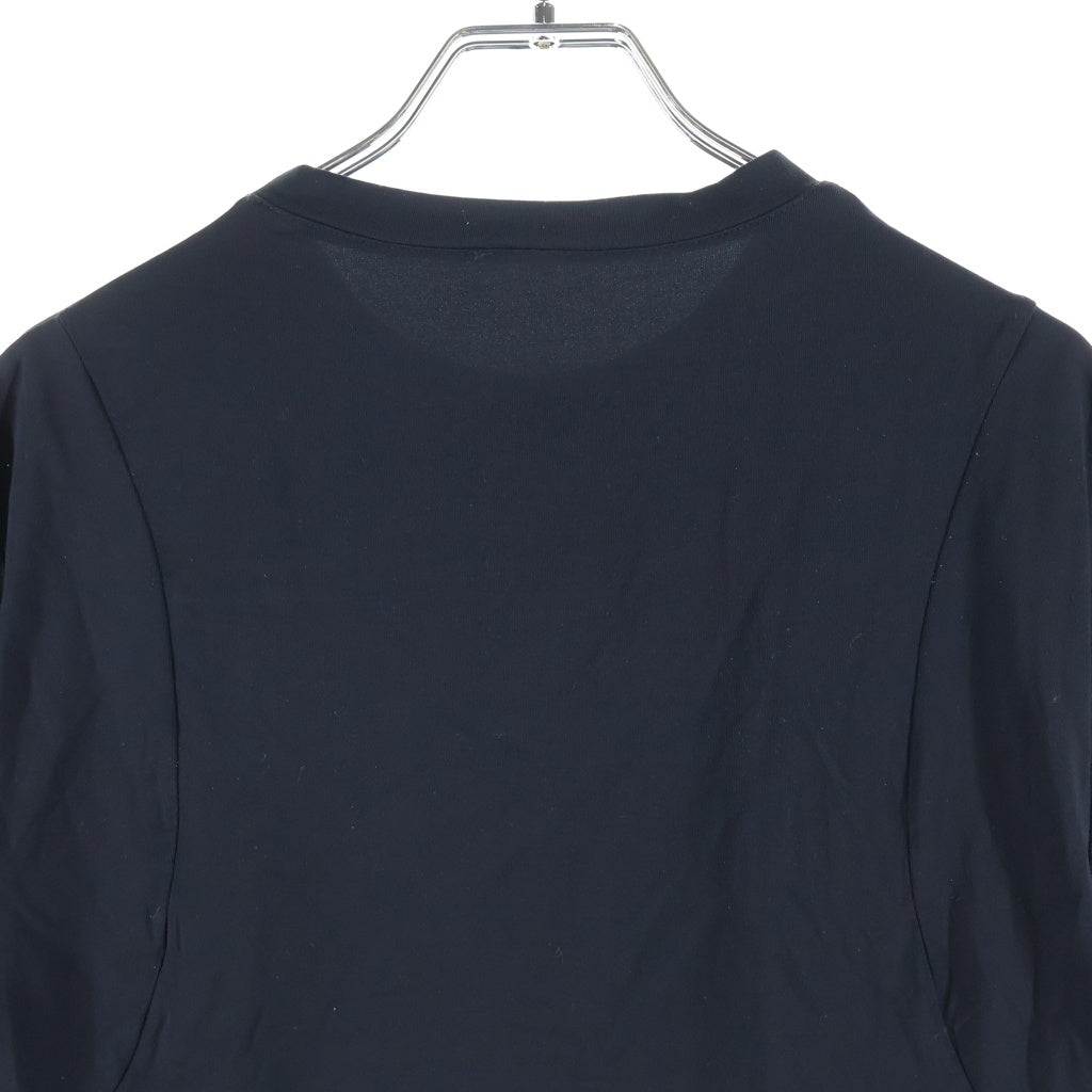 PRADA(プラダ) プラダスポーツ サイドジッパー付き クルーネック半袖Tシャツ カットソー ブラック レディース