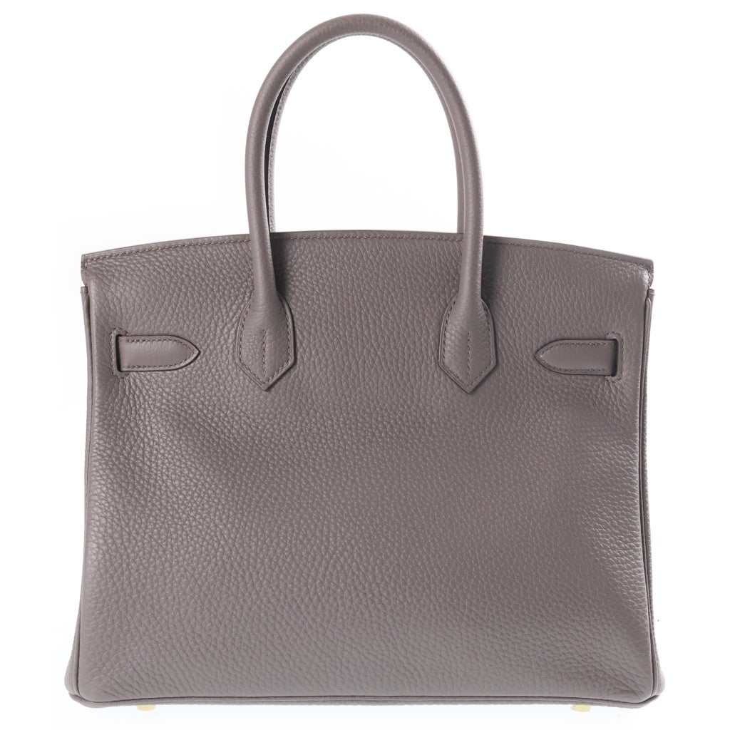 HERMES(エルメス) バーキン30 ハンドバッグ トゴ ゴールド金具 エタン グレー Y刻印 レディース