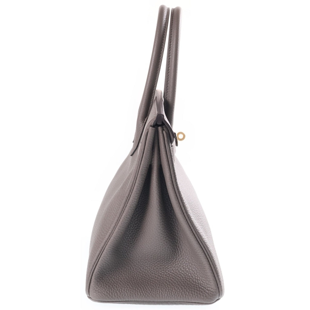 HERMES(エルメス) バーキン30 ハンドバッグ トゴ ゴールド金具 エタン グレー Y刻印 レディース