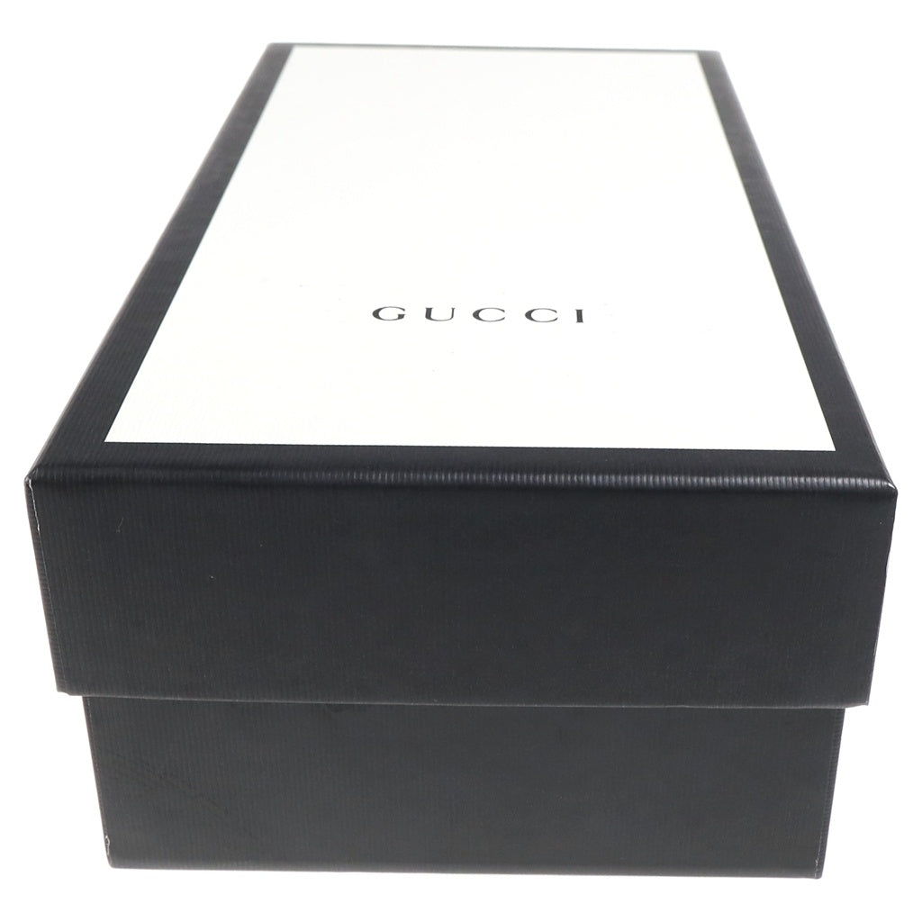 GUCCI(グッチ) パール装飾 レザーヒールパンプス ブラック レディース