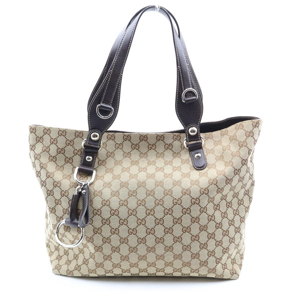 GUCCI(グッチ) GGキャンバス ホースビット トートバッグ ベージュ キャンバス 229852 レディース