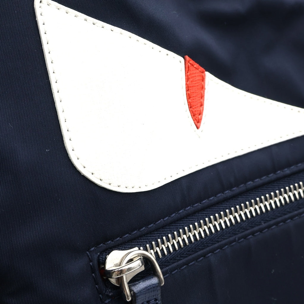 FENDI(フェンディ) モンスター バグスバッグ ネイビー ナイロン
