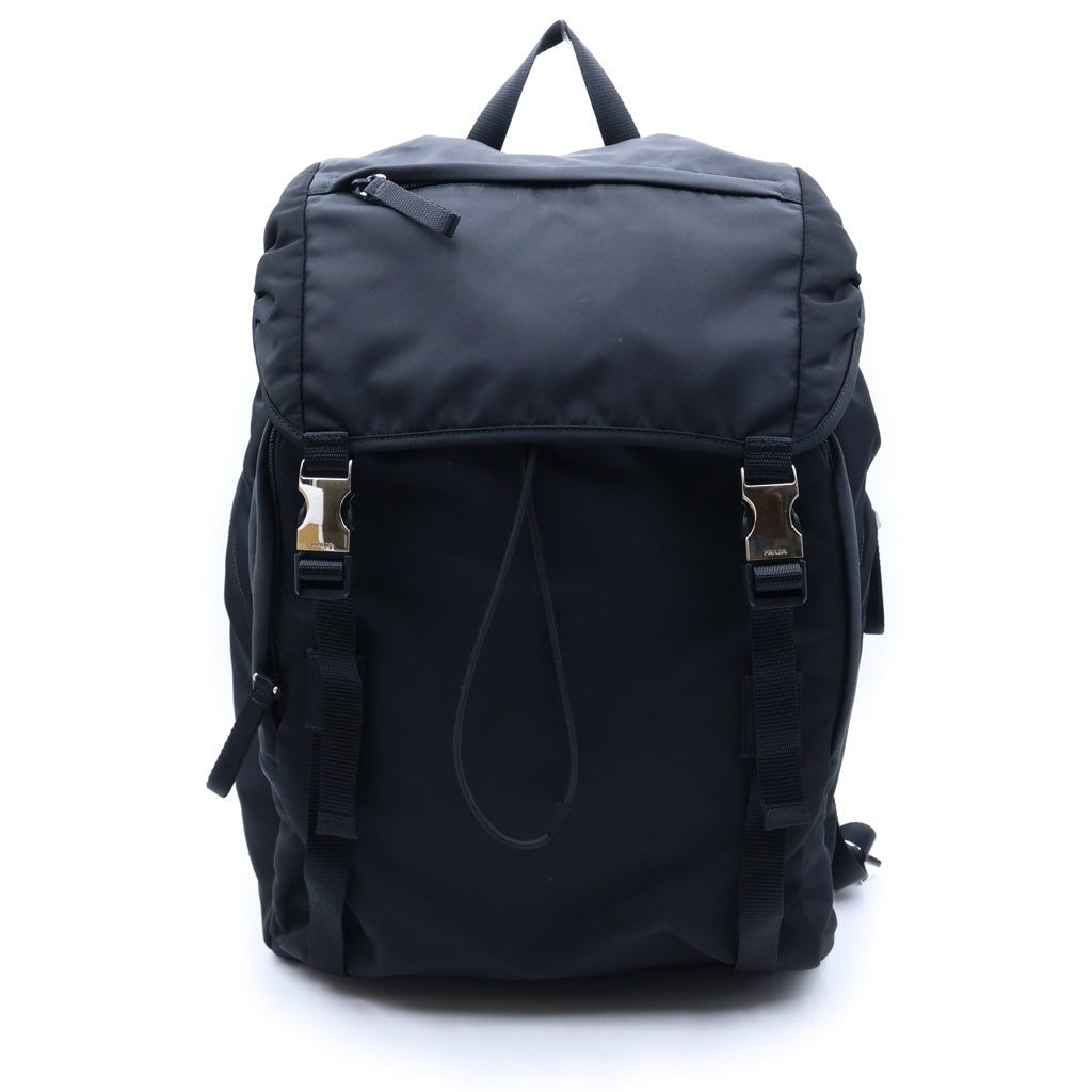 PRADA(プラダ) バックパック トライアングルロゴ リュック ブラック テスート 2VZ062