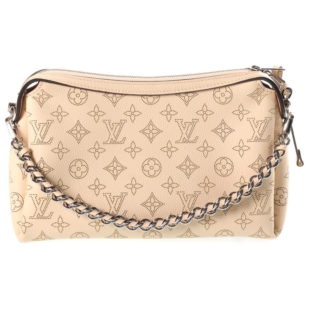 LOUIS VUITTON(ルイヴィトン) マヒナ ハンド・イット・オールPM 2WAYチェーンハンドバッグ ショルダーバッグ ベージュ レザー M24255 シルバー金具 レディース