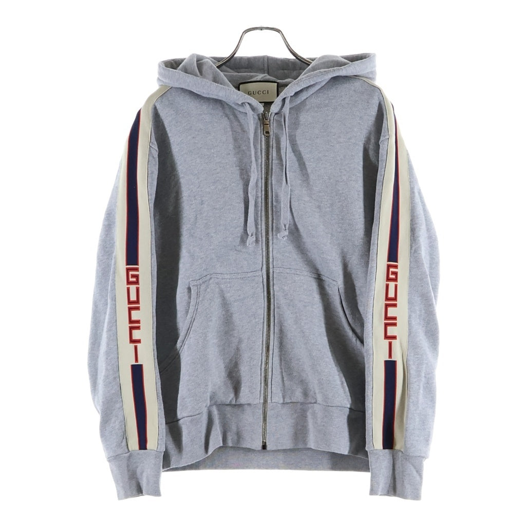 GUCCI(グッチ) テクニカルライン スウェットジップパーカー 497250 グレー