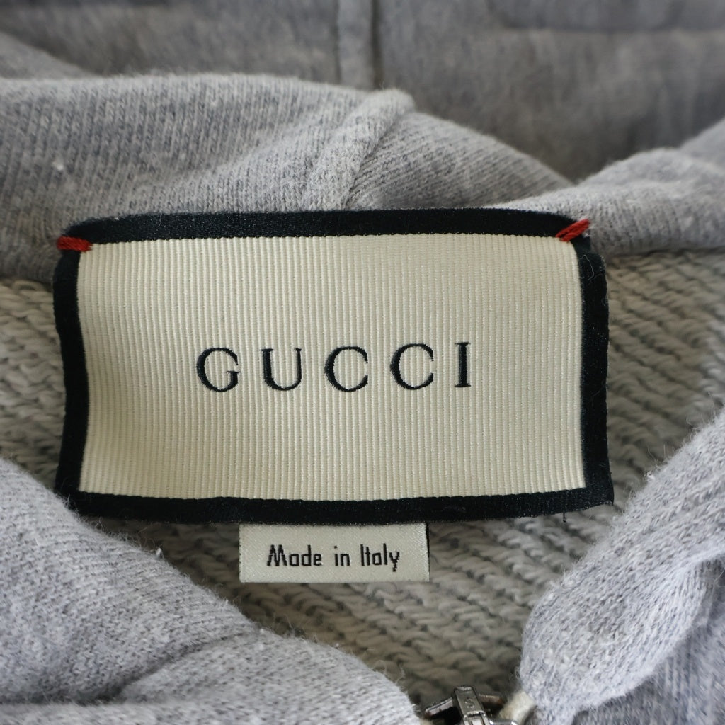 GUCCI(グッチ) テクニカルライン スウェットジップパーカー 497250 グレー