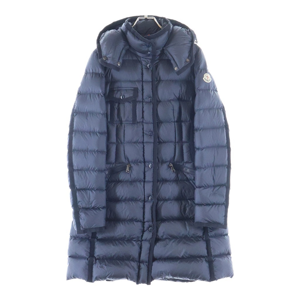 MONCLER(モンクレール) HERMINE ダウンジャケット パーカー フーディ ダウンコート ネイビー ナイロン D20934930005 レディース