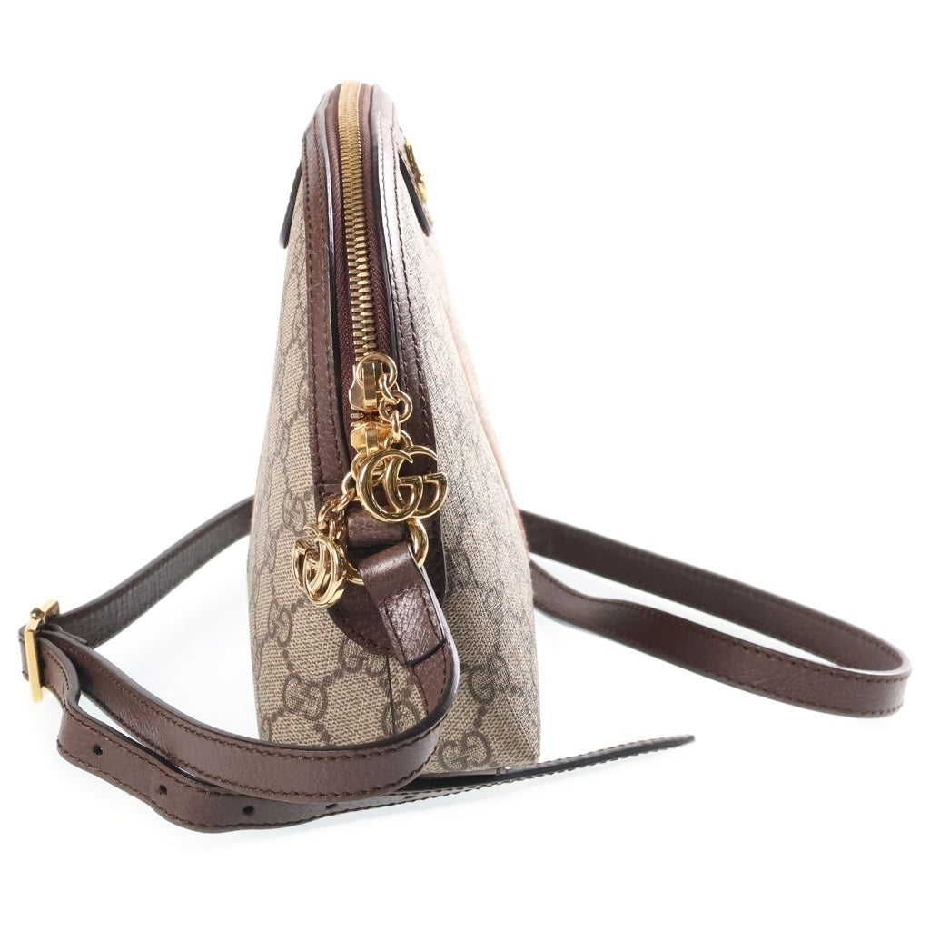 GUCCI(グッチ) GGスプリーム ショルダーバック ブラウン PVCレザー 499621 レディース