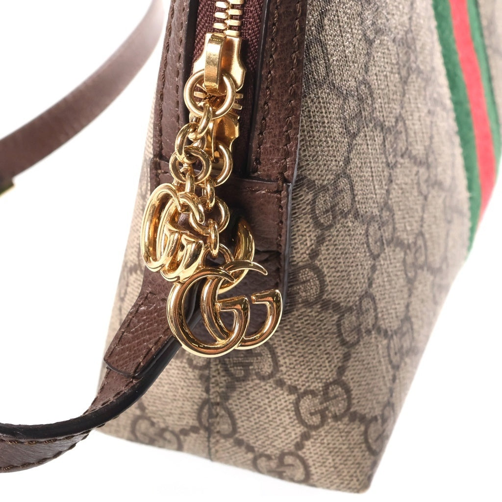 GUCCI(グッチ) GGスプリーム ショルダーバック ブラウン PVCレザー 499621 レディース