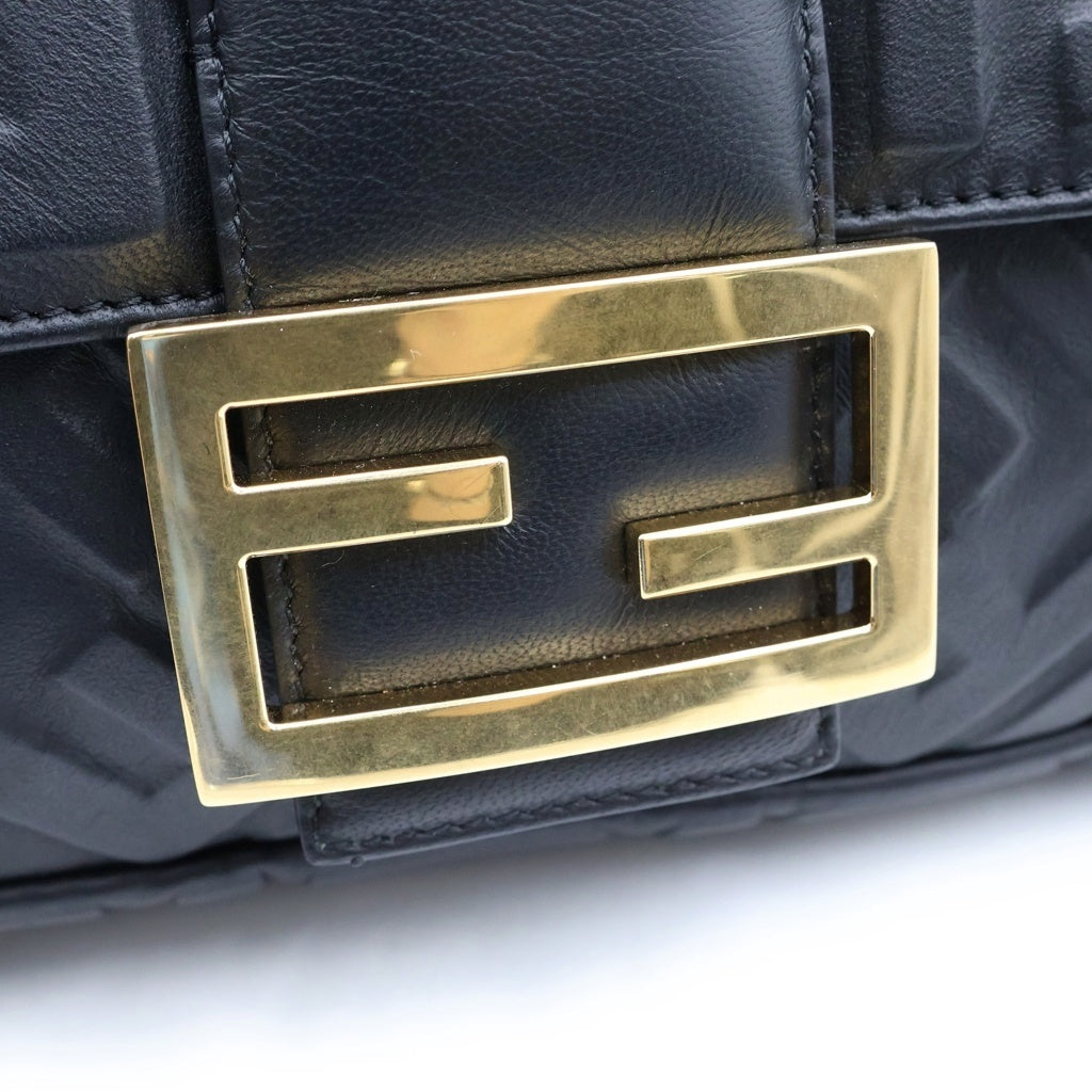 FENDI(フェンディ) バゲット バッグ ショルダーバッグ 2WAY ブラック レザー 8BR771 レディース