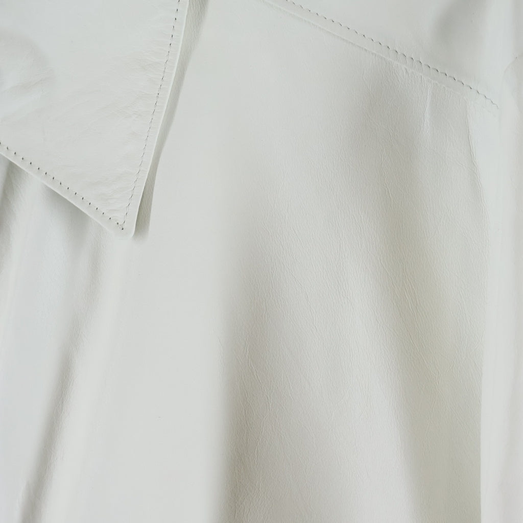PRADA(プラダ) Nappa Leather Blouson Jacket ナッパレザー ジップアップ ブルゾン ジャケット ホワイト UPW492