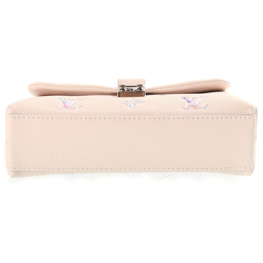LOUIS VUITTON(ルイヴィトン) ナノ・マドレーヌ ハンドバッグ 2WAYショルダー モノグラム アンプラント レザー アイボリー/パープル M2A374 レディース