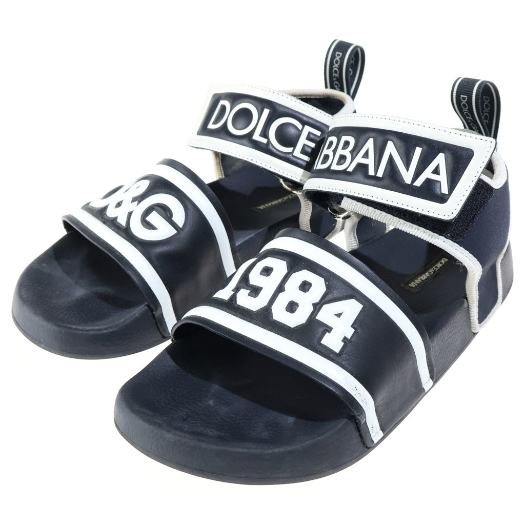 DOLCE & GABBANA(ドルチェアンドガッバーナ) D&G1984 サンダル ブラック/ホワイト レディース
