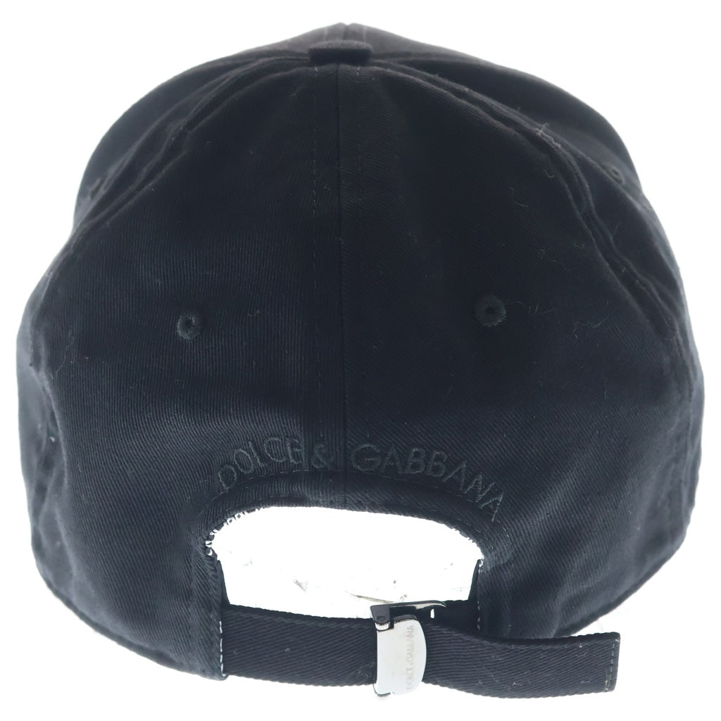 DOLCE & GABBANA(ドルチェアンドガッバーナ) ベースボールキャップ ブラック コットン 帽子 HA GH590Z GI334