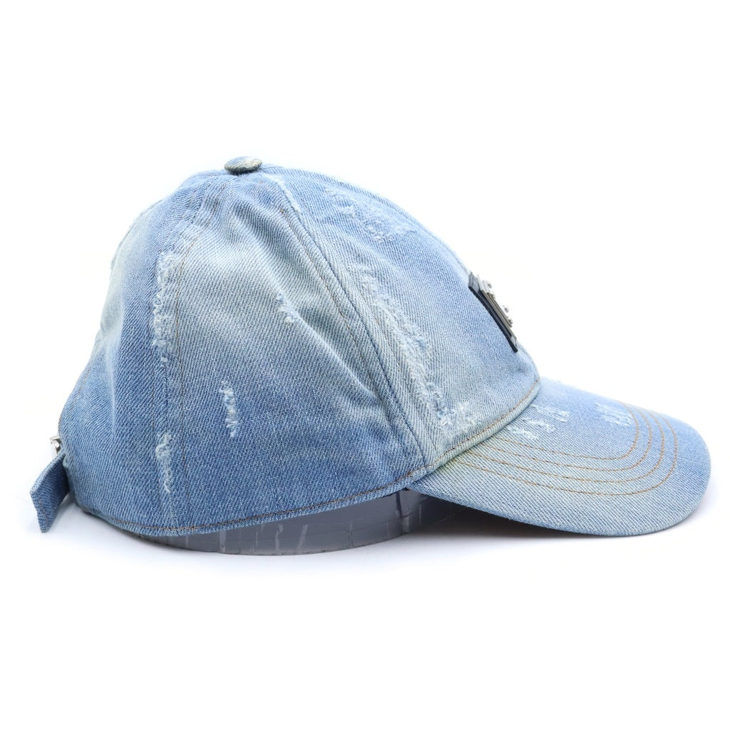 DOLCE & GABBANA(ドルチェアンドガッバーナ) デニムベースボールキャップ ライトブルー コットン HA GH881A G8KE2 I