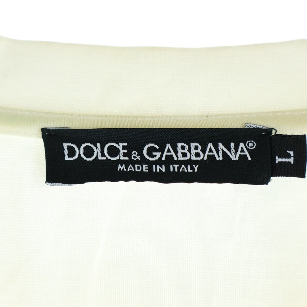 DOLCE & GABBANA(ドルチェアンドガッバーナ) DGロゴ オーバーサイズTシャツ ホワイト コットン G8NG3T FUGK4 E