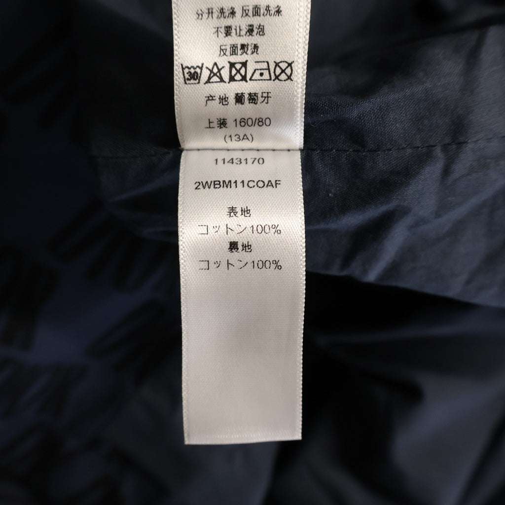 DIOR(ディオール) 総柄 ロゴ トレンチコート ネイビー コットン 2WBM11COAF レディース