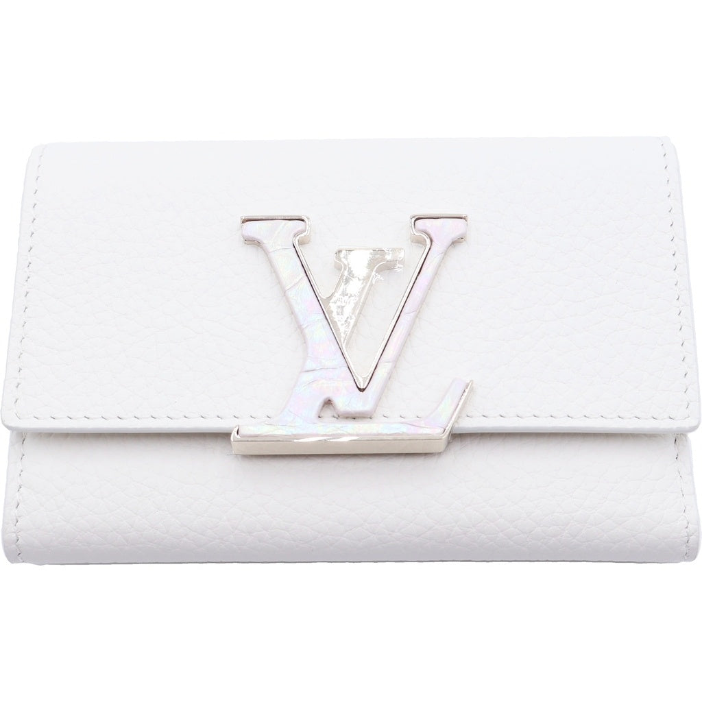 LOUIS VUITTON(ルイヴィトン) カプシーヌ クロコダイル コンパクトウォレットホワイト 財布 N89213 ICタイプ