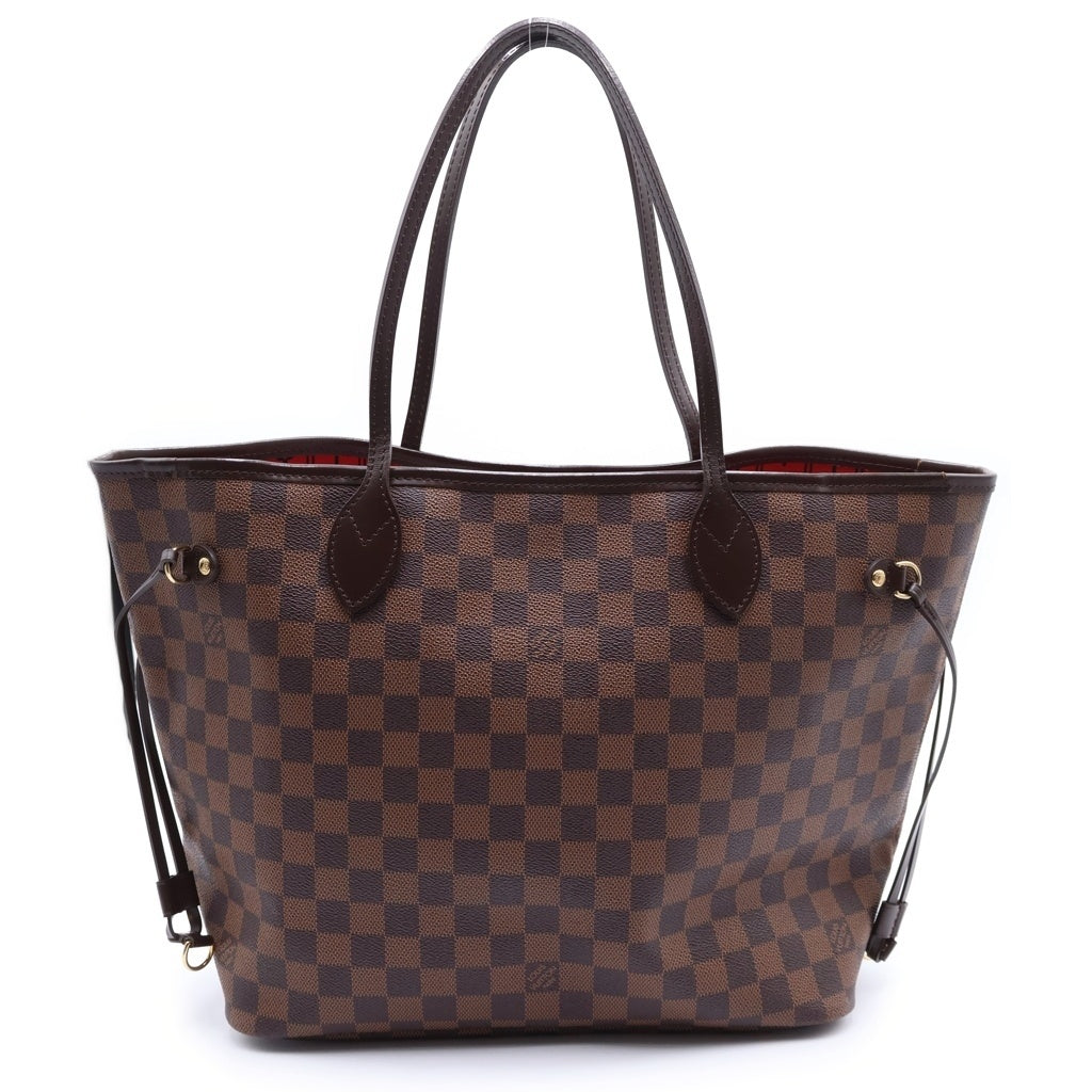LOUIS VUITTON(ルイヴィトン) ダミエ ネヴァーフルMM ハンドバッグ トートバッグ ブラウン レザー×PVC N51105 ゴールド金具