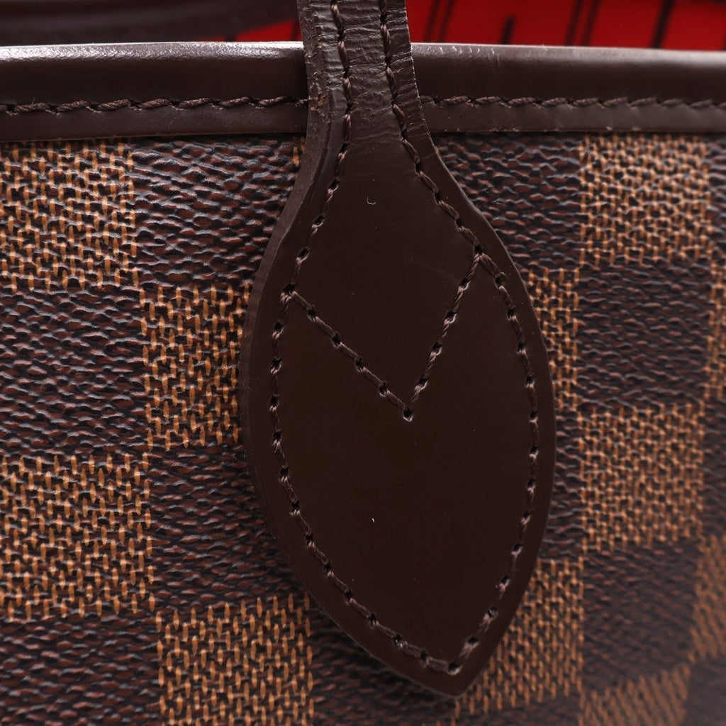 LOUIS VUITTON(ルイヴィトン) ダミエ ネヴァーフルMM ハンドバッグ トートバッグ ブラウン レザー×PVC N51105 ゴールド金具