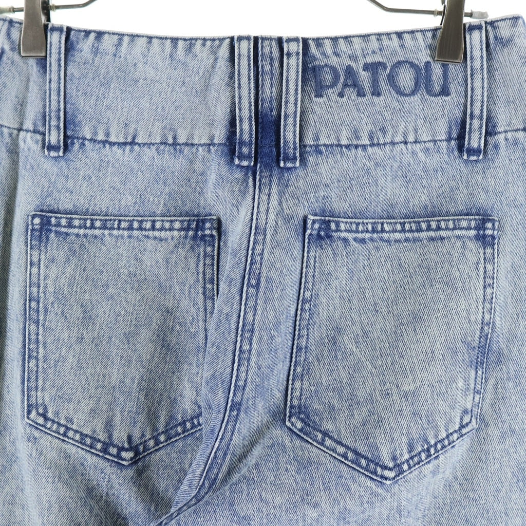 PATOU(パトゥー) 26SS フレア デニムパンツ インディゴ ライトブルー TR044-0008 レディース