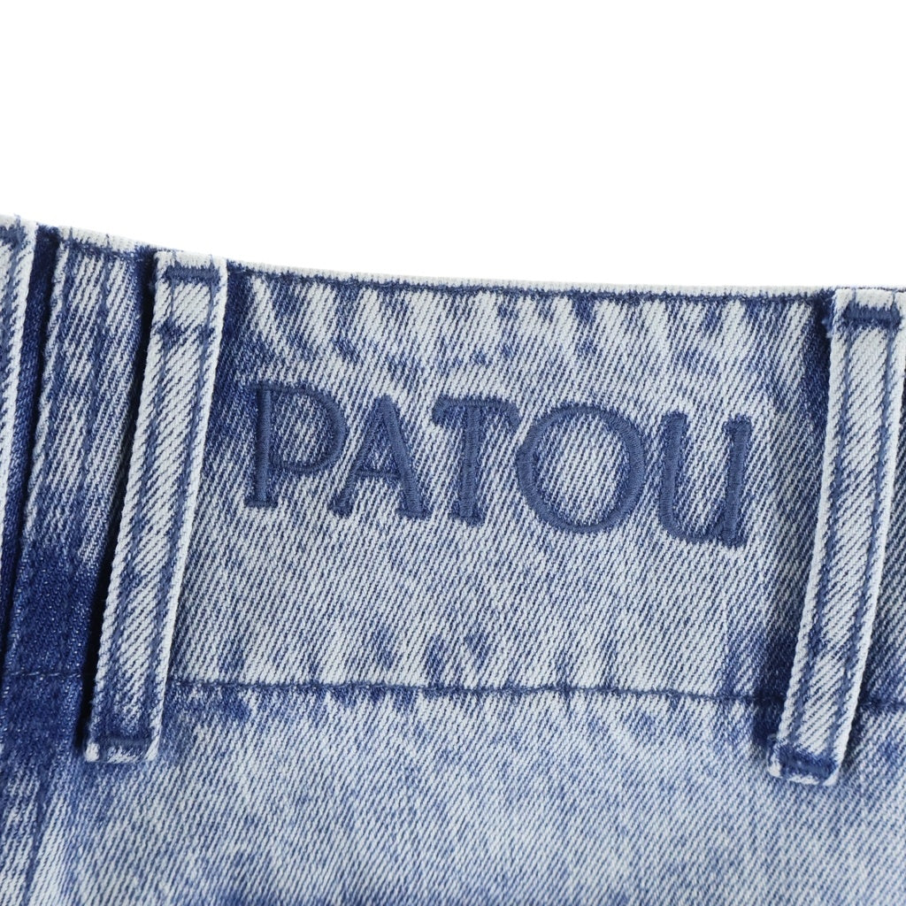 PATOU(パトゥー) 26SS フレア デニムパンツ インディゴ ライトブルー TR044-0008 レディース