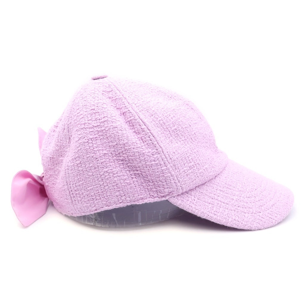 PATOU(パトゥー) 26SS リボンディテール コットン キャップ 帽子 ピンク AC111-0241 レディース