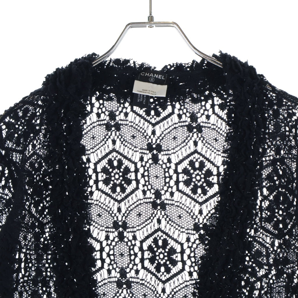 CHANEL(シャネル) レース カーディガン トップス ウール ブラック