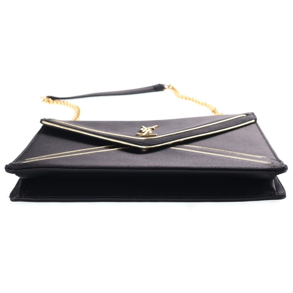 SAINT LAURENT PARIS(サンローランパリ) カサンドラ チェーンショルダーバッグ ブラック ゴールド金具