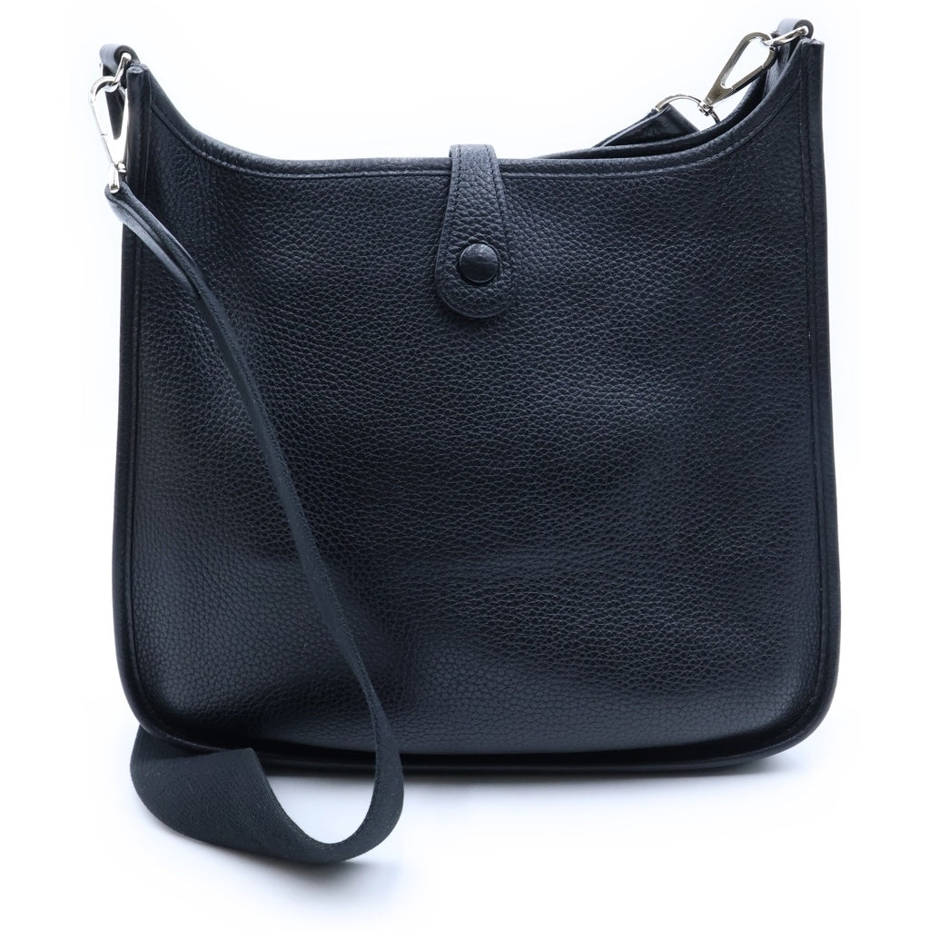 LOUIS VUITTON(ルイヴィトン) エブリンGM ショルダーバッグ ブラック トリヨンクレマンス □K刻印 シルバー金具 レディース