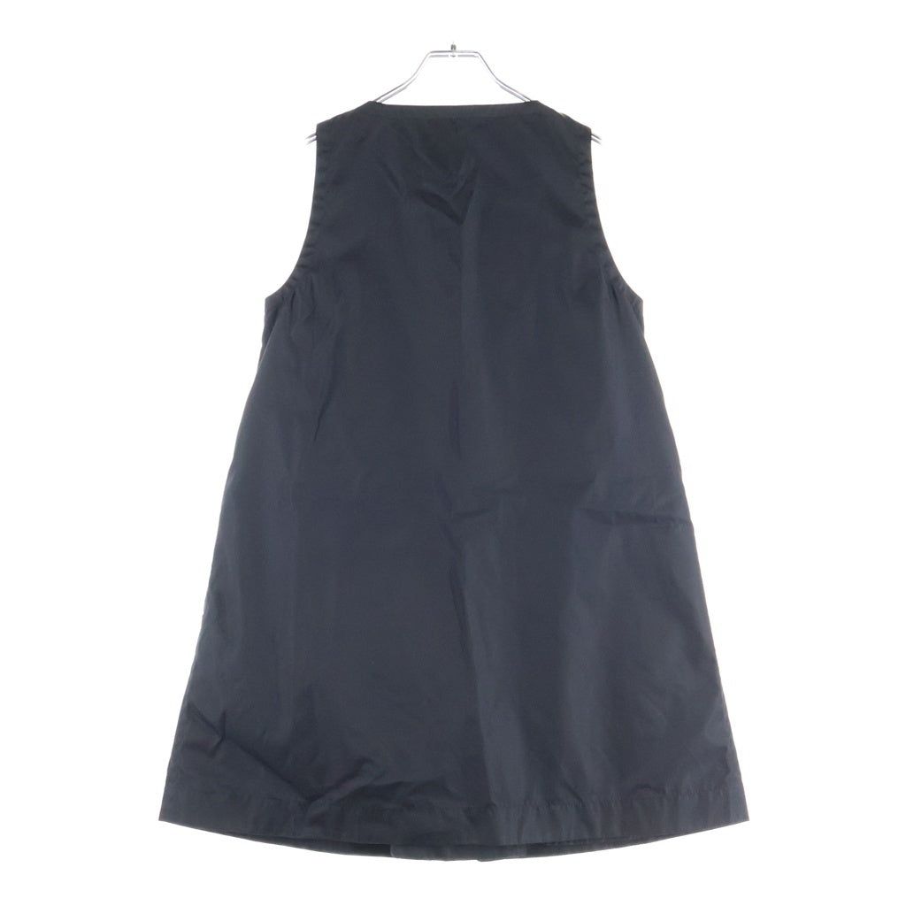 PRADA(プラダ) リナイロン トライアングルロゴ ノースリーブ ワンピース ブラック 230739 S000 1WQ8 レディース