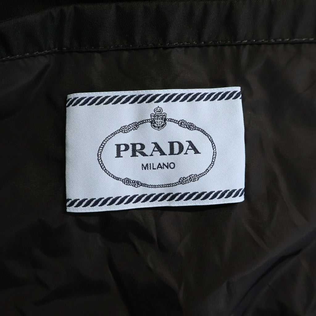 PRADA(プラダ) リナイロン トライアングルロゴ ノースリーブ ワンピース ブラック 230739 S000 1WQ8 レディース