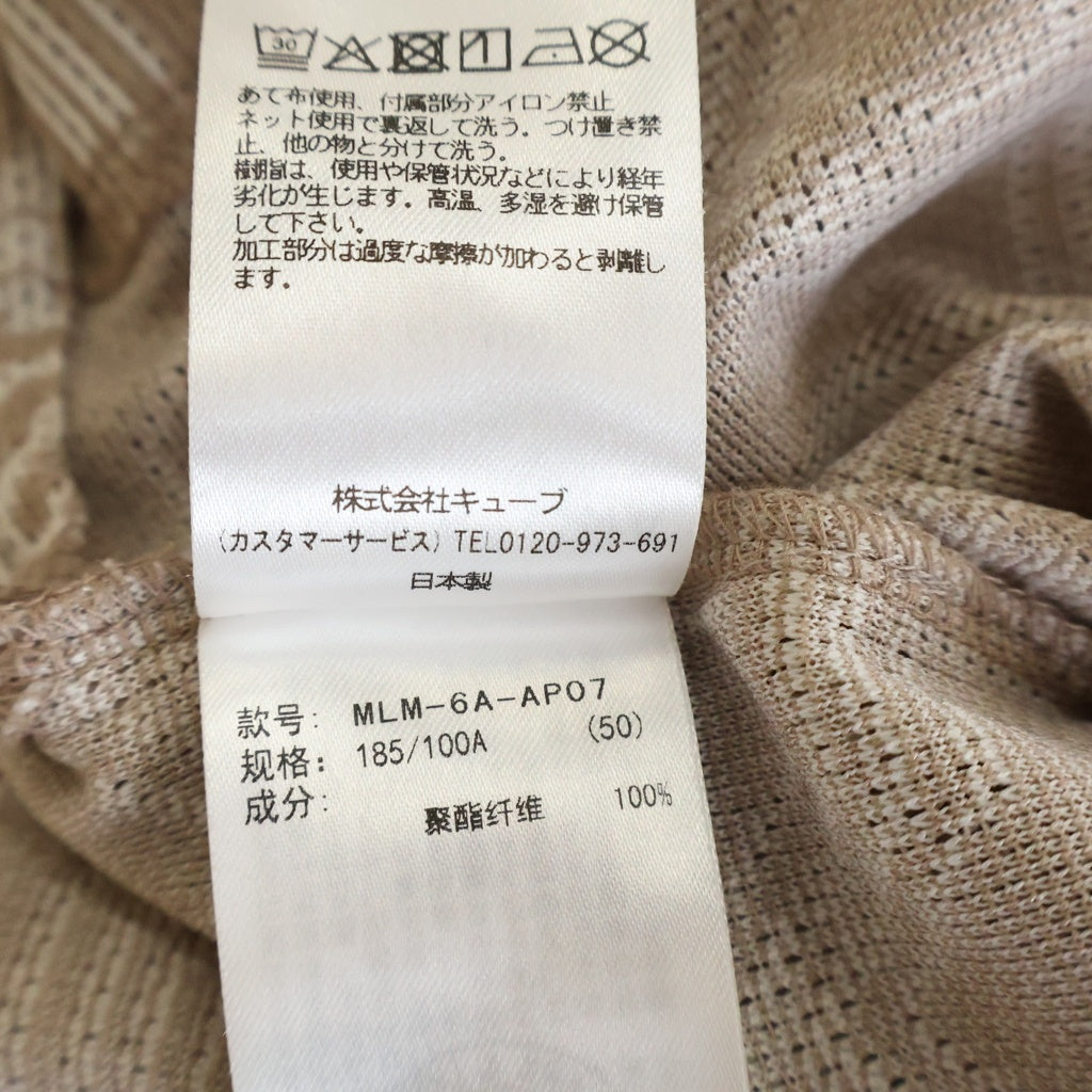 MARK&LONA(マークアンドロナ) ドミナント メッシュ ポロシャツ Tシャツ 半袖 ポリエステル ピンクベージュ