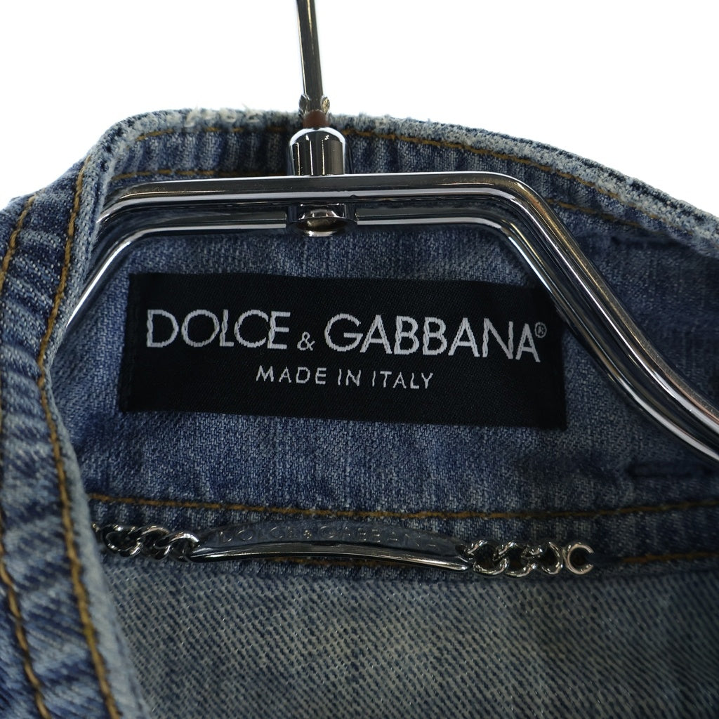 DOLCE & GABBANA(ドルチェアンドガッバーナ) ライダース ウォッシュ デニムジャケット F9056D レディース