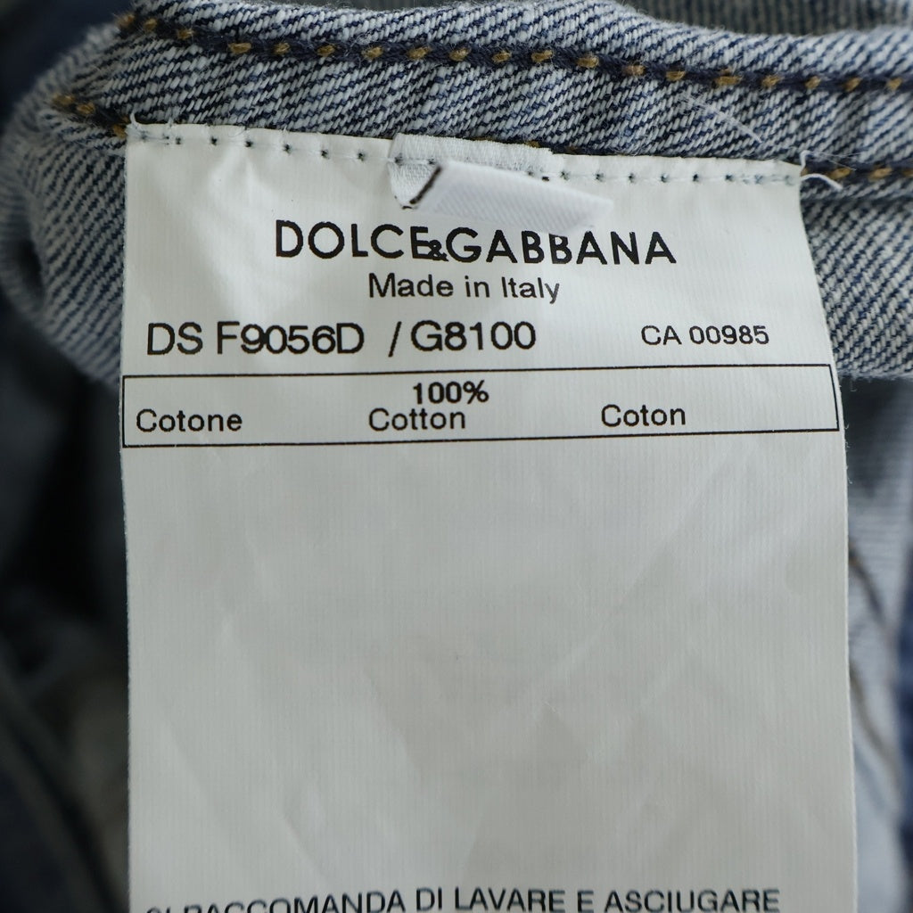 DOLCE & GABBANA(ドルチェアンドガッバーナ) ライダース ウォッシュ デニムジャケット F9056D レディース