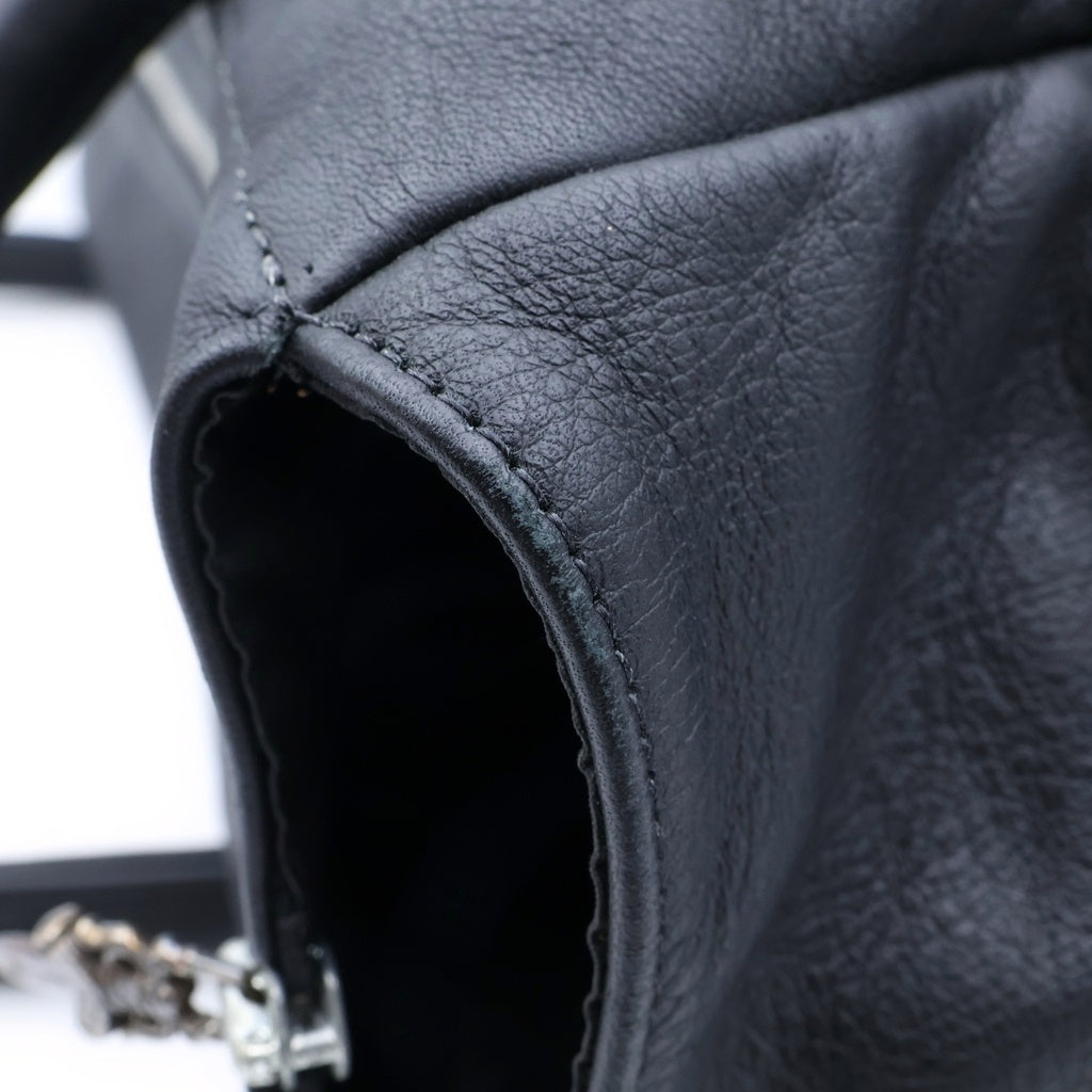 CHROME HEARTS(クロムハーツ) TOTE BAG POCKET 4 CROS PATCH 4ポケット クロスパッチ付き レザートートバッグ ブラック